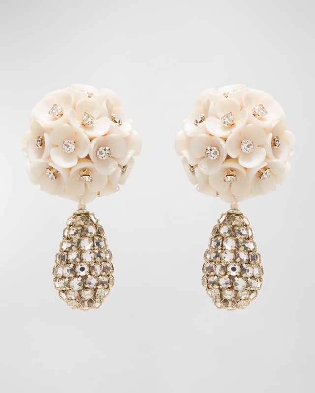 Bouquet Crystal Drop Earrings